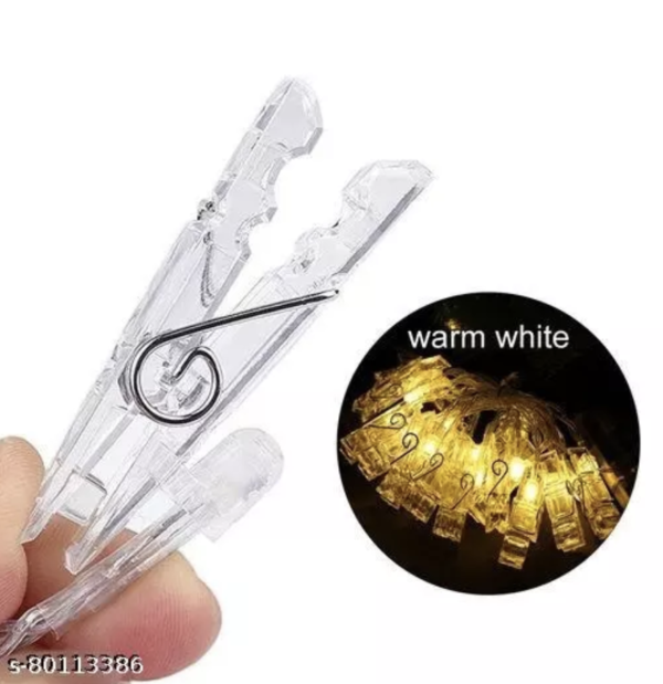 Rajbrothers Photo Clip Lights 14Led 14 Photo Clips 3 Meter Length Decorative Photo Clip Lights For Anniversary, Birthday Party Decoration, Outdoor, Indoor, Diwali, Christmas, Valentine Gifts, Bedroom Decoration And Any Special Occasions - Image 5